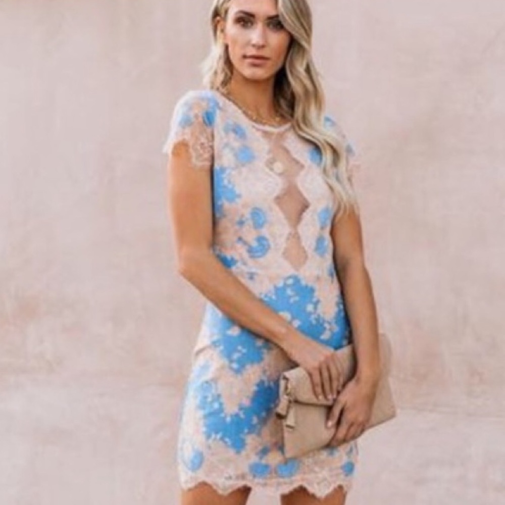 Vici Storia Lace Mesh Dress Size Small